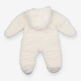 Nike white fluffy pramsuit