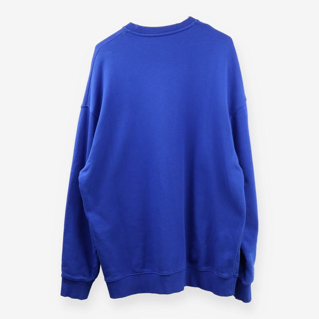 Sweatshirt Cobalt Blue Oversized Organic Cotton Lo