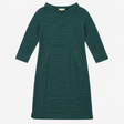 Textured Knitted Dress Teal Blue