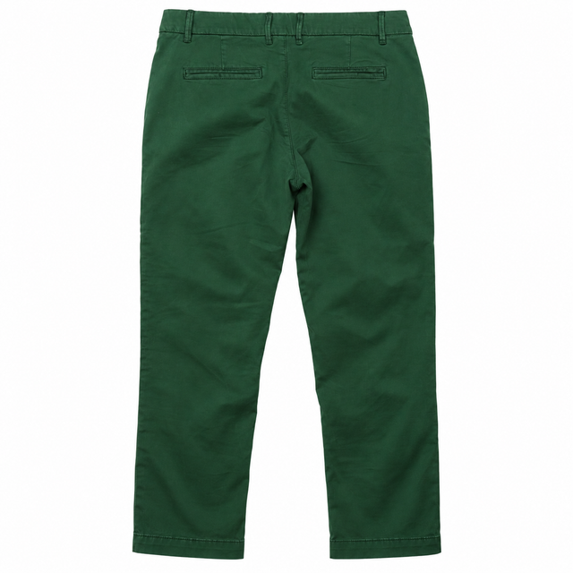 Cropped Chino Trousers Bay Leaf Green