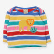 Tee LS coloured stripes Lion