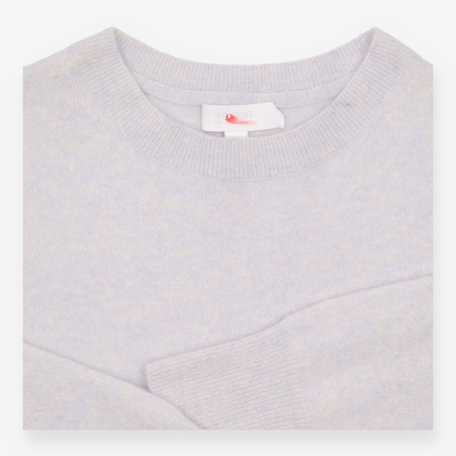 Jumper Grey blue Cashmere Crew Neck Lounge Knit Sw