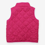 Gilet quilted pink floral lining 