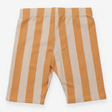 Cyclist Short Orange and Cream Vertical Strips