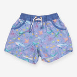 Blue Sea Creatures Swim Shorts