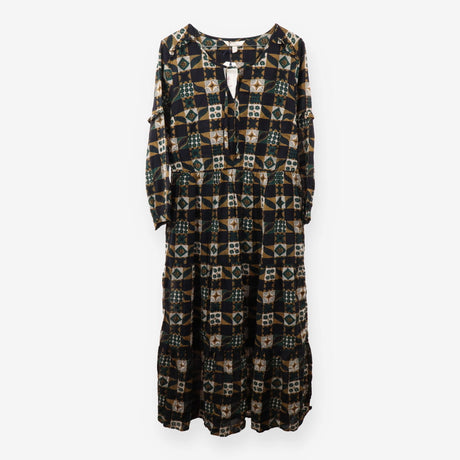 Dearling Dress Folky Quilt Onyx