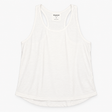 Active Sleeveless Racerback Tank Top Scoop Neck Wh