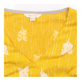 Top Mustard Feather Print
