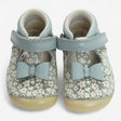 First Shoes Blue and White Floral T-bar