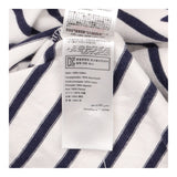 Cream Navy Star Stripe Long Sleeve Breton Top