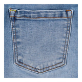 Jeans light blue floral pockets