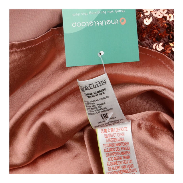 Dress pink velour sequins