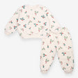 Sweater & Joggers White Festive Holly Print