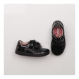 Shoes black patent double velcro