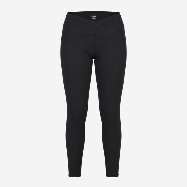 Leggings Wrap Waistband Performance Black