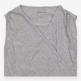 Nursing Top Grey Marl Cotton Skin-to-Skin Wrap