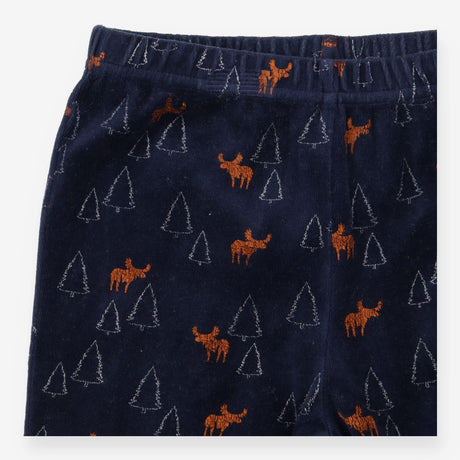 Navy Moose Pyjama Bottoms