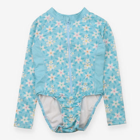 Blue Tropical Swimming Costume - Sandy Feet