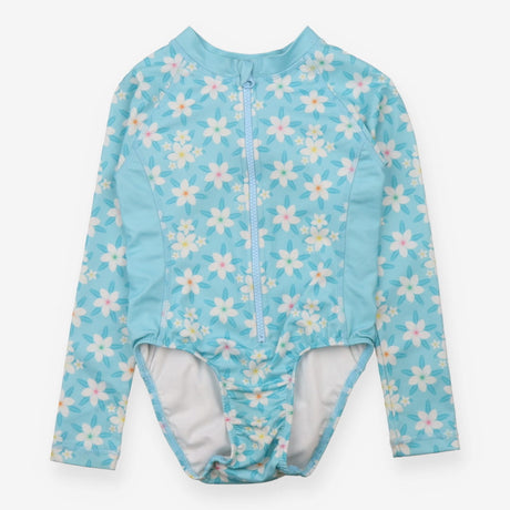Blue Tropical Swimming Costume - Sandy Feet