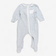 Sleepsuit Zip Blue Striped