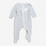 Sleepsuit Zip Blue Striped