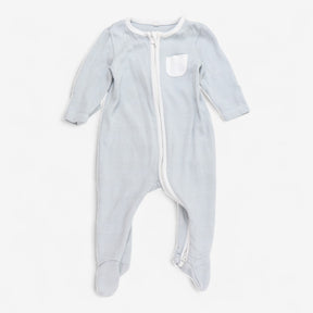 Sleepsuit Zip Blue Striped