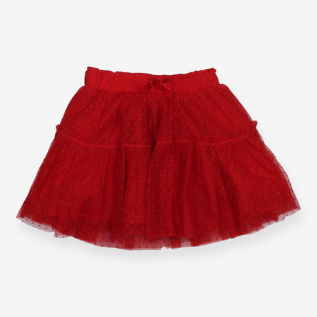 Skirt Tulle Red Lace