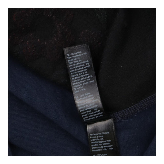 Tee LS navy blue sequin butterflies