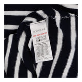 Nautical stripe knit dress with anchor gold hardwa