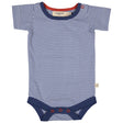 Bodysuit Short Sleeve Fine Stripe - Blue