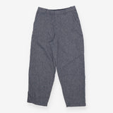 Navy Striped Wide Leg Trousers