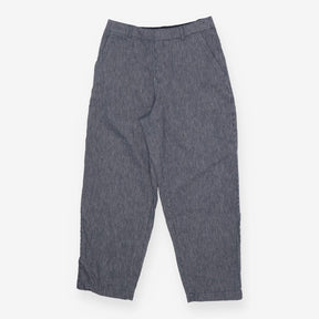 Navy Striped Wide Leg Trousers