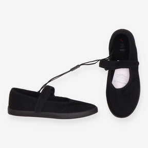 Plimsolls Black with Bow