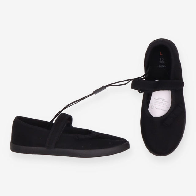 Plimsolls Black with Bow