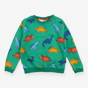 Sweatshirt bright green dinos