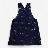 Navy Cord Pinafore Silver Stars