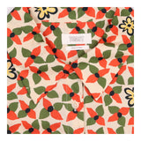 TOAST Red Green Floral Print Cotton Short Sleeve S
