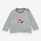 Tee LS grey stripe mouse toadstool