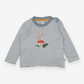 Tee LS grey stripe mouse toadstool