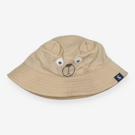 Beige bear face sunhat