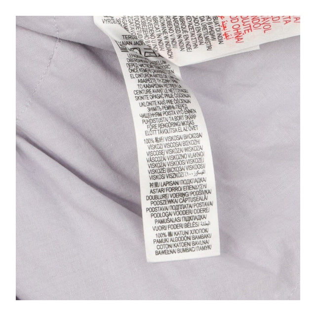 Dress grey pink embroidered collar