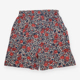 Floral Print Pull-On Woven Shorts Pink Navy