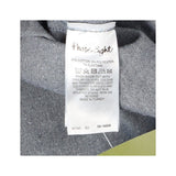 Dark Rinse Denim Skirt Brass Zip Pocket A‑Line