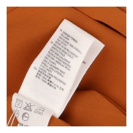 & Other Stories Orange Linen Sleeveless Dress with