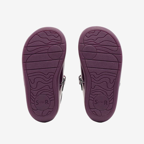 Puzzle blackcurrant glitter first walking shoe
