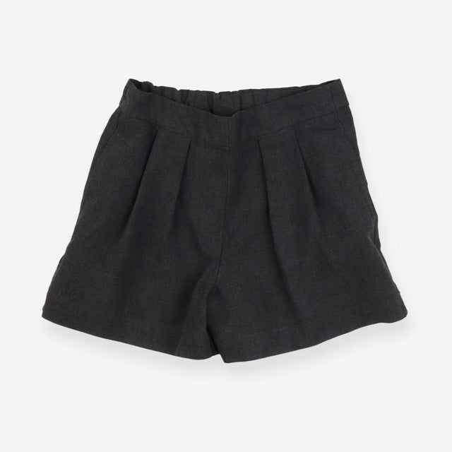 School shorts grey pleated