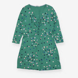 Dress green polka dot