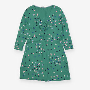 Dress green polka dot