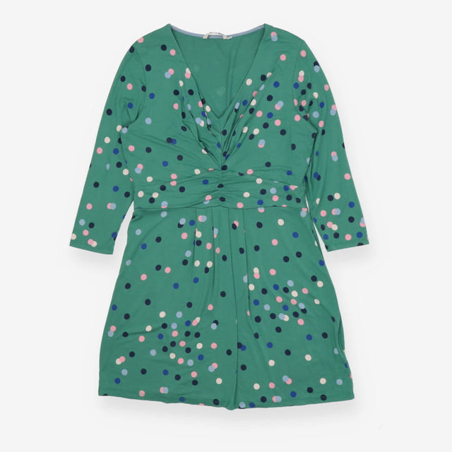 Dress green polka dot