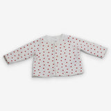 Outfit popper top leggings white red hearts